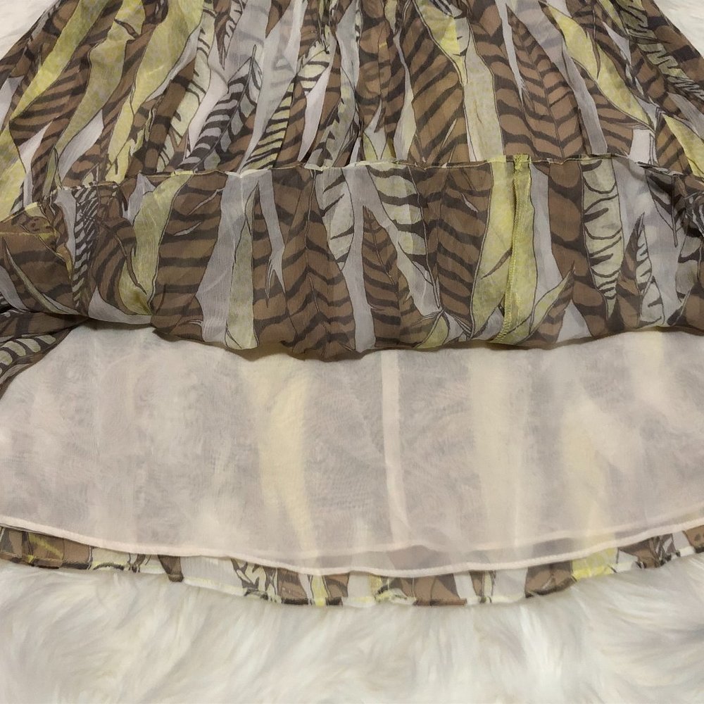 ✨HOST PICK✨*BRAND NEW* Club Monaco Geometric Print Silk (Molli) Skirt - Size 0 - Picture 7 of 12